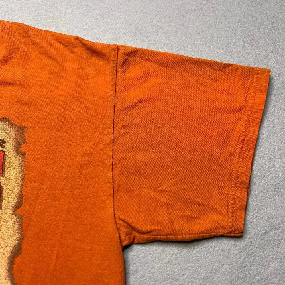 2005 Willie Nelson Whiskey For My Men Beer For My Horses T‎ Shirt Large Orange